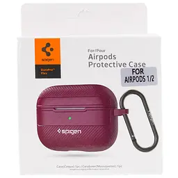 Футляр SGP Shockproof для навушників Airpods 1/2 Plum - мініатюра 6
