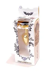 Анальна пробка Jawellery Gold Heart PLUG Black Boss Series 64-00038 98263 - мініатюра 7