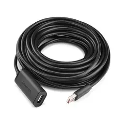 Дата кабель USB 2.0 AM to AF 15.0m Active black Ugreen (10323) - мініатюра 4