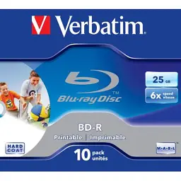 Диск BD Verbatim 25Gb 6x Jewel 10шт Printable (43713) - мініатюра 2