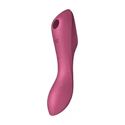 Вакуумний стимулятор клітора з вібрацією Satisfyer Curvy Trinity 3 червоний - мініатюра 5