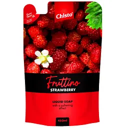Рідке мило Fruttino Strawberry Дой-пак 450 мл (4820204703509) - мініатюра 1