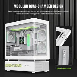 Корпус GameMax N90 Tempered Glass без БЖ White (N90 WH) - мініатюра 14