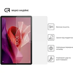 Захисне скло для планшета Lenovo Tab P12 12.7" TB-370 FU TB-371 FC TB-372 FC 375 FC з олеофобним покриттям - мініатюра 2