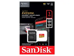 Карта пам'яті SanDisk Extreme microSDXC UHS-I U3 V30 A2 1 TB (SDSQXAV-1T00-GN6MA) - мініатюра 3