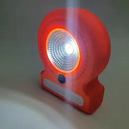 Ліхтар кемпінговий 3 режими COB, 8SMD(white), 5SMD(red) магніт та гак для підвіски 3хАА лампа 11см UKC 037-A помаранчевий - мініатюра 4