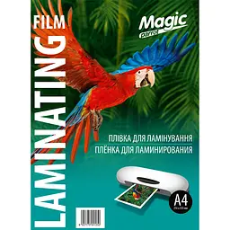 Плівка для ламінування "Magic" глянець ф. А4 (216mm*303mm) (100арк.) товщ. 70(38/32) мкм кольор. упак. /0706/