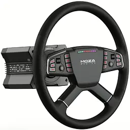 Кермо Moza Racing TSW Truck 40 cм 14 кн. RGB чорне - мініатюра 6