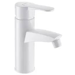 Змішувач для умивальника Plamix Sergio-001 (W) white PM0602, Білий