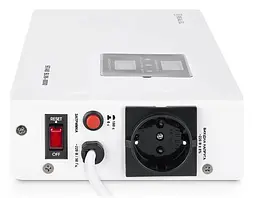 Стабілізатор напруги Real-EL STAB SLIM-1000 White 800 Вт (EL122400007) - мініатюра 6