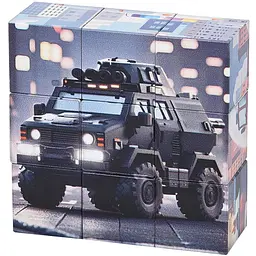 Дитячий магнітний кубік-пазл Bambi Машини будівельні CL325-3 3 х 3
