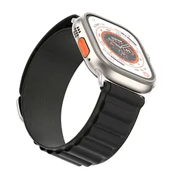 Ремінець для Apple Watch 49/46/45/44/42 (Series 1-3), чорний, Alpine Loop Alpina Band, тканинний поліестеровий ремінець для смарт-годин, дихаючий, для активного відпочинку та спорту, ArmorStandart (ARM64977) - мініатюра 3