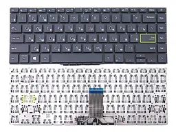 Клавіатура для Asus VivoBook S14 S433, S433EA, S433EQ, S433FA, S433FL, S433JQ, X421 (UA Black). Оригінал