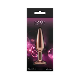 Анальна пробка NS Novelties Rear Assets Tapered Rose Gold, M - мініатюра 4