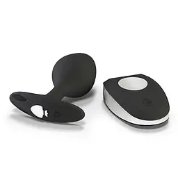 Анальна пробка Mystim Buttplug Rocking Force Vibe 9.5 см (чорний) - мініатюра 5