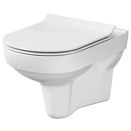 Підвісний унітаз Cersanit City CleanOn з сидінням duraplast Slim Soft Close K701-143