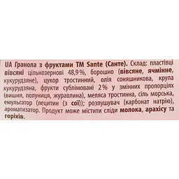 Гранола Sante З журавлиною й полуницею 350 г (658824) - мініатюра 3