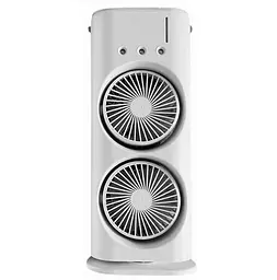 Вентилятор настільний No Brand Double-ended Spray Fan подвійний з охолодженням LED підсвічування без пульта ДУ Білий (2104618552)