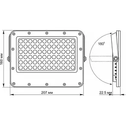 Прожектор Videx LED 1000LM 5000K 3.2V автономний (VL-FSO2-505) - мініатюра 10