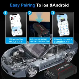 Універсальний автосканер Konnwei MAXOBD Професійний діагностичний автомобільний сканер ОБД2, EOBD, OBD2 (19515) - мініатюра 6