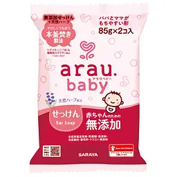 Кускове мило для купання малюків Arau Baby 85 г x 2 шт