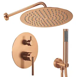 Душова система прихованого монтажу Rea Argon + BOX brushed copper REA-P4330