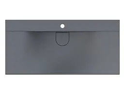 Умивальник Miraggio FLY 1000 GRAY (0001454) Mirasoft, Матовий, Підвісний/Врізний, Сірий - мініатюра 4