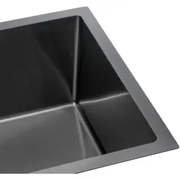 Мийка кухонна GRANADO Under top L STEEL S201 black (GS09201B) - мініатюра 5