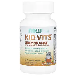 NOW Вітамінно-мінеральні комплекси для Дітей Kid Vits™ - 60 жувальних таблеток