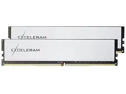 Модуль пам'яті Exceleram 16 GB (2x8GB) DDR4 3200 MHz Black&White White Sark (EBW4163222AD)