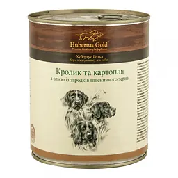 Вологий корм для собак Hubertus Gold Кролик і картопля, 800 г