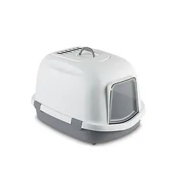 Stefanplast Super Queen - Закритий туалет для котів з фільтром сірий
