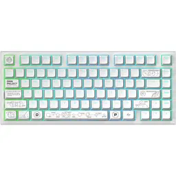 Клавіатура Dark Project ALU81 Terra Nova ENG/UA White (DPKB_NOVA_81_ANSI_WHITE_UA) [122655]