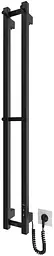 Рушникосушка електрична Slim, 1170х140х80мм, таймер-регулятор, сталь, чорний матовий Hygge Family van0000871 - мініатюра 5