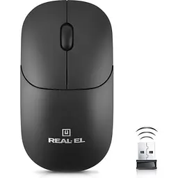 Комп'ютерна мишка Real-El RM-313W Wireless Black (EL123200042) - мініатюра 5