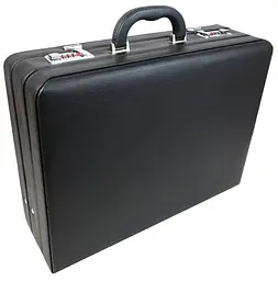 Дипломат чоловічий Portfolio 44х33х14 см Чорний (D17603)
