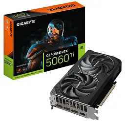 Відеокарта GF RTX 5060 Ti 8GB GDDR7 WindForce Max OC Gigabyte (GV-N506TWF2MAX OC-8GD)