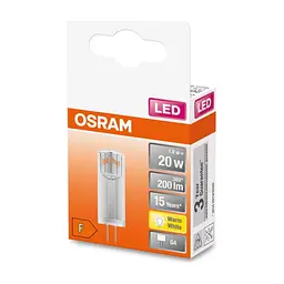 Лампочка Osram LED PIN20 CL 1,8W/827 12V G4 (4058075431966) - мініатюра 3