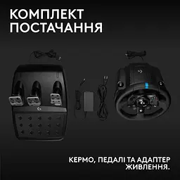 Кермо і педалі Logitech G923 Trueforce Racing Wheel and Pedals (941-000158) Black - мініатюра 10