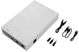 Джерело безперебійного живлення TOTO Mini DC UPS WGP103 5V-12V-12V 32.56 Wh/8800mAh White - мініатюра 3