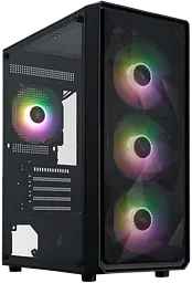 Корпус 1stPlayer FD3-M-BK-4F7 ARGB Black - мініатюра 3