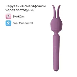 Інтерактивний вібромасажер з підігрівом Svakom Emma Neo 2, потужний, насадка-вушка, 5+1 режим - мініатюра 2