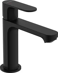 Змішувач для умивальника Hansgrohe Rebris S CoolStart EcoSmart+ з донним клапаном matt black 72588670