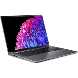 Ноутбук Acer Swift X 14 OLED SFX14-72G-5043 з процесором Intel Core Ultra 5 125H pana la 4.5GHz, 14.5'', 2.8K OLED 120Hz, 16GB LPDDR5X RAM, 1TB SSD, NVID Home, Steel сірий - мініатюра 18