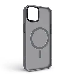 Чехол для Apple iPhone 15 Plus, Uniq MagCase, серый, противоударный, панель-накладка с MagSafe, ударопрочный TPU+PC, с магнитом MagSafe, поддержка полноценной беспроводной зарядки, ArmorStandart (ARM75279) - мініатюра 2