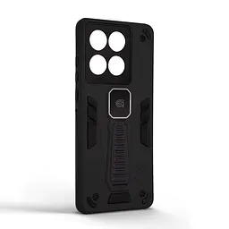 Чехол для Motorola Edge 60 Fusion 5G/60 5G, Proover, черный, с подставкой и магнитом, противоударный, ударопрочный, бронированный, панель-накладка, защита всего корпуса, термополиуретан (TPU) + поликарбонат (PC), ArmorStandart (ARM85743) - мініатюра 2