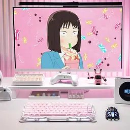 Клавіатура GravaStar Mercury K1 80keys Kailh Cheery Pink EN/UKR Sakura Pink (GS_K1_P_PNK) - мініатюра 10