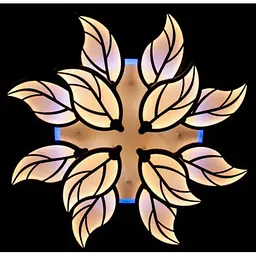 Світлодіодна люстра Linisoln 8881/8+4 BK LED 3 color - мініатюра 2