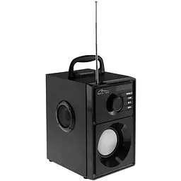 Акустична система 1.0 Media-Tech 15W, Bluetooth/FM/AUX/SD/USB/пульт/BOOMBOX, срібна мембрана, чорна - мініатюра 4
