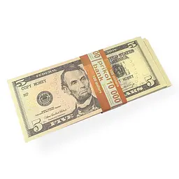 Купюри сувенірні номіналом 5 доларів США 100 шт. - мініатюра 6